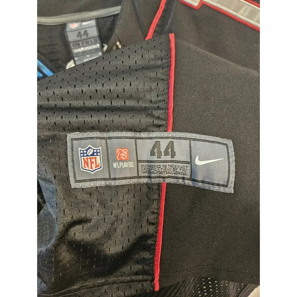 Nike Arizona Cardinals NFL On Field Jersey Black Mens Size 44 15 Football